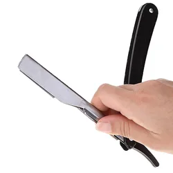 Foldable Vintage ustura Stainless Steel Razors Handle Shaving Beard barber navalha for Straight Razor shaping navaja de afeitar
