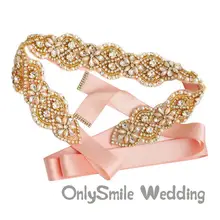 Золотые кристаллы свадебный пояс Свадебные аксессуары ремни для женщин лента для свадебного платья пояс невесты