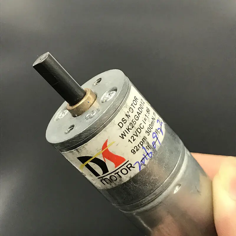Mabuchi 370CA-18260 DC 12V 92RPM медленная скорость мини 25 мм Полный металлический редуктор самодельный редукторный двигатель робот автомобиль