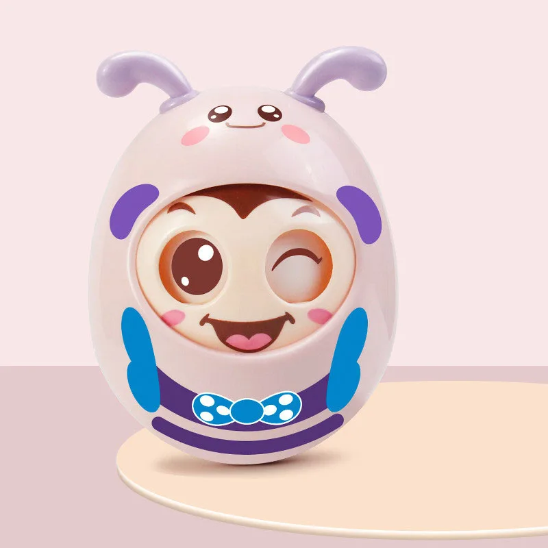 Мигающий неваляшка игрушка мультфильм круглая мигающая ранняя развивающая игрушка Детская Музыкальная погремушка игрушка для малышей зубной гель