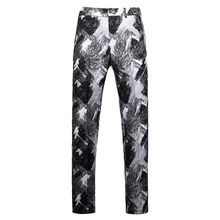 Высокое качество Мужские модельные брюки тонкий дизайн мужской костюм брюки Азиатский Размер s m L XL XXL XXXL 4XL 5XL мужские s брюки