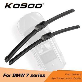 

KOSOO For BMW 7 Series F01 F02 F03 F04 2008 2009 2010 2011 2012 2013 2014 2015 2016 2017 Car Windscreen Wiper Blades Rubber