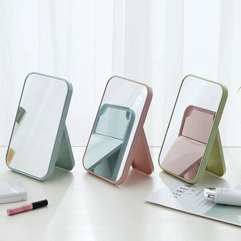 

TWDW Creative makeup mirror simple portable small mirror dressing table desktop beauty mirror bedroom dormitory desktop vanity