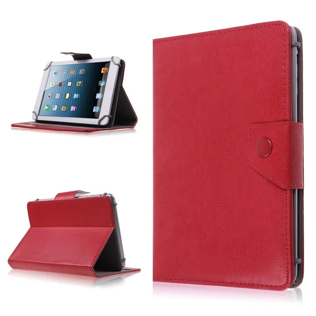 Универсальный чехол для планшета 10,1 дюймов Teclast 98 P10 OctaCore/X10 четырехъядерный/T98 4G Магнитный чехол с слотом для карт+ ручка - Цвет: STYLE 2-RED
