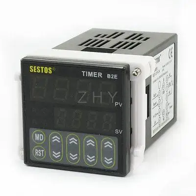 

B2E-2R-24 0.01S-99H99M Twin Timer Time Delay 2 Relay Output DC/AC 12-24V