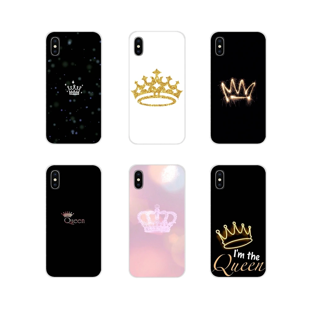 Мягкие чехлы I am Queen Crown King Princess для Huawei G7 G8 P7 P8 P9 P10 P20 P30 Lite Mini Pro P Smart Plus 2017 2018 2019 |