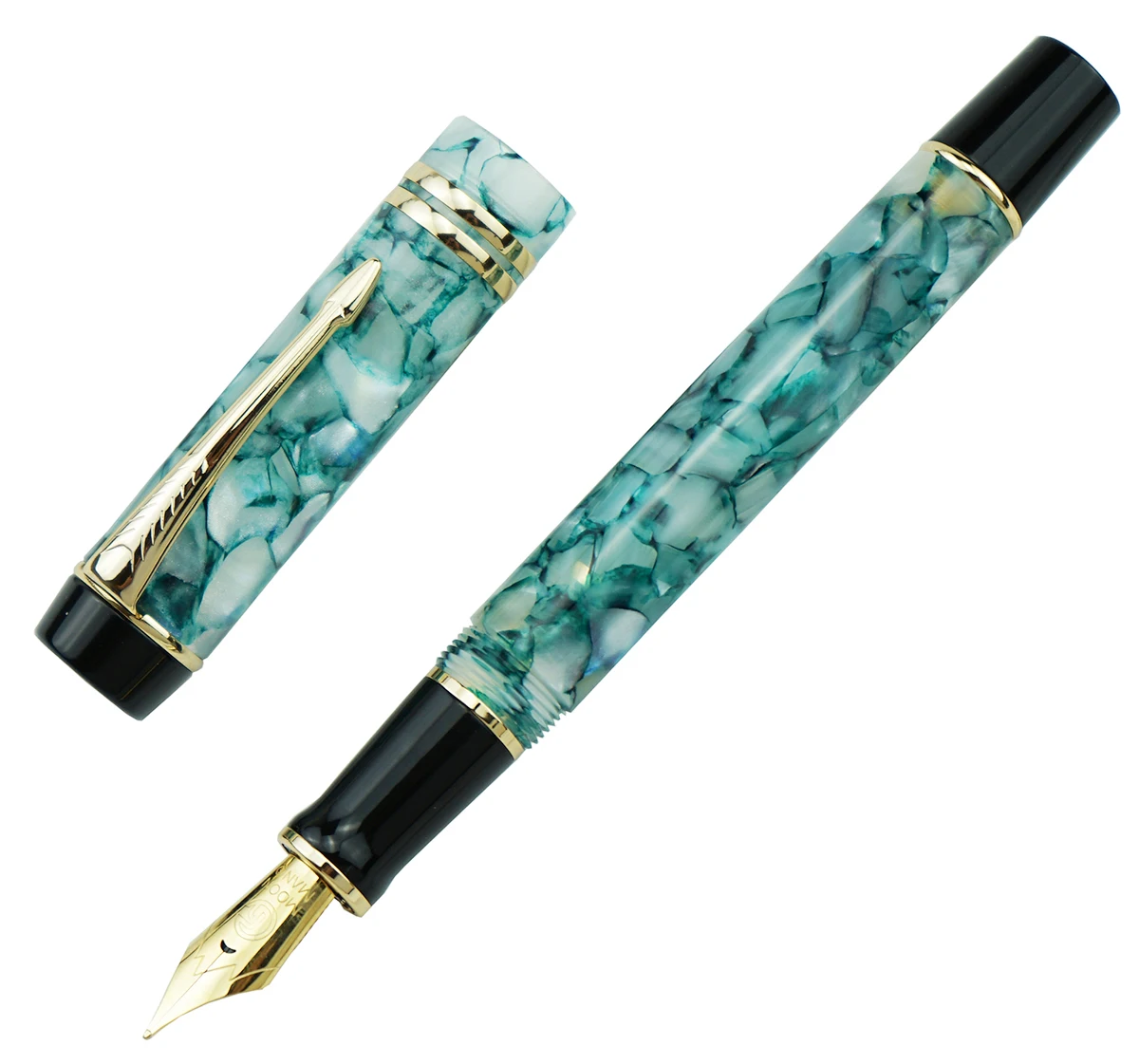 Moonman M600S Gemstone зеленая целлюлоидная авторучка MOONMAN Iridium Fine Nib 0 5 мм модная офисная