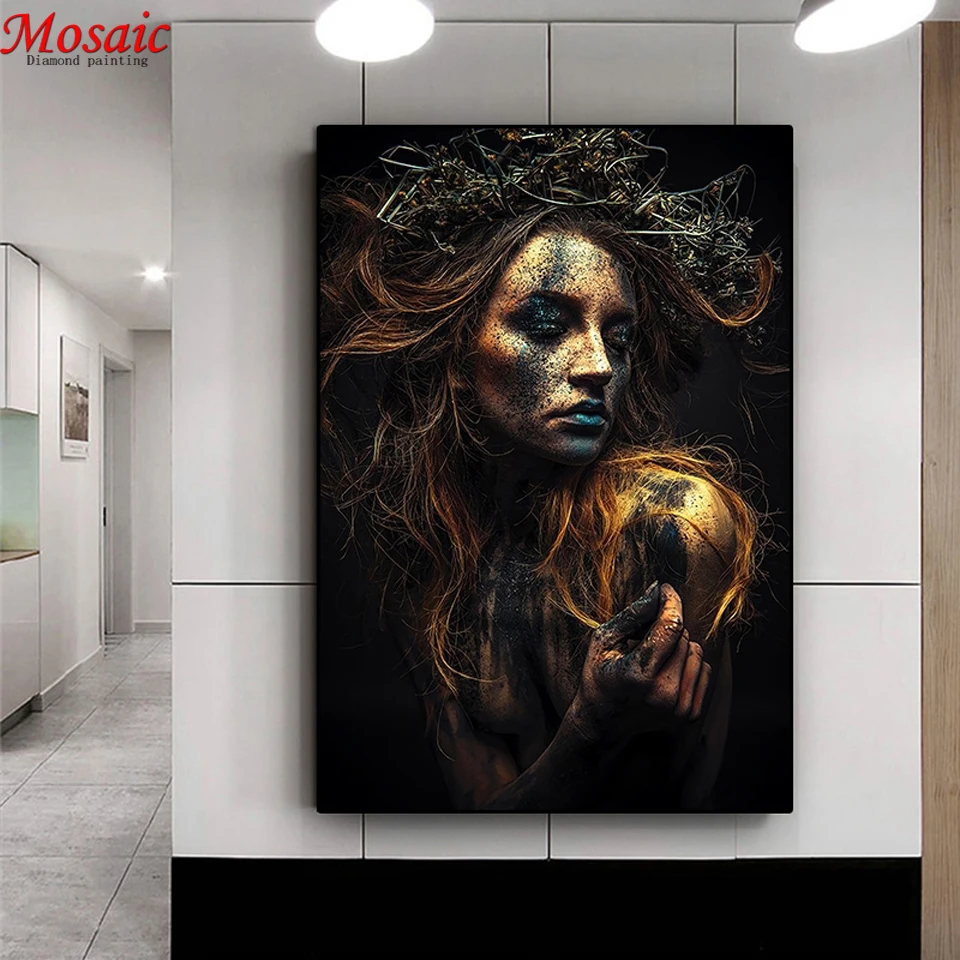 Norse-Mythology-Black-And-Gold-Tattoo-Women-Canvas-Painting-Posters-and-Prints-Scandinavian-Cuadros-Wall-Art (2)