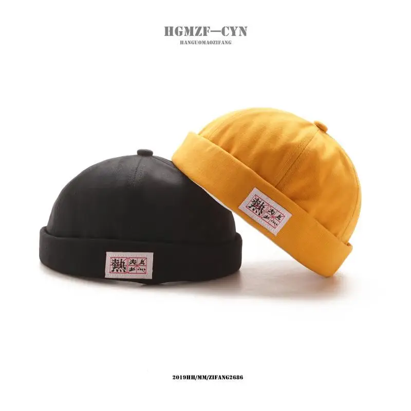 

Hat Men's Spring And Summer Retro Chinese-style Hip Hop Hat Cloth Label di zhu mao Women's Fashion Korean-style Versatile Yuppie