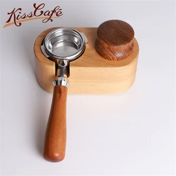 

Coffee Filter Tamper Holder Solid wood Espresso Tamper Mat Stand Coffee Maker Support Base Rack Coffee Accessories for Barista