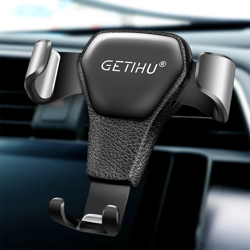 GETIHU Gravity Car Holder For Phone Air Vent Clip Mount Mobile Cell Stand Smartphone GPS Support For iPhone 13 12 Xiaomi Samsung 1