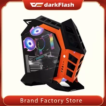 Darkflash K1 ATX custodia per Computer Desktop fai da te a forma di personalità speciale gioco in vetro temperato Gabinete custodia per pc Gamer grande C