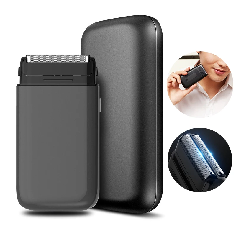 for Xiaomi Electric Shaver Men USB Rechargeable Reciprocating 2 Cutter Head Razor Portable Super Thin Beard Machine 2021 | Бытовая