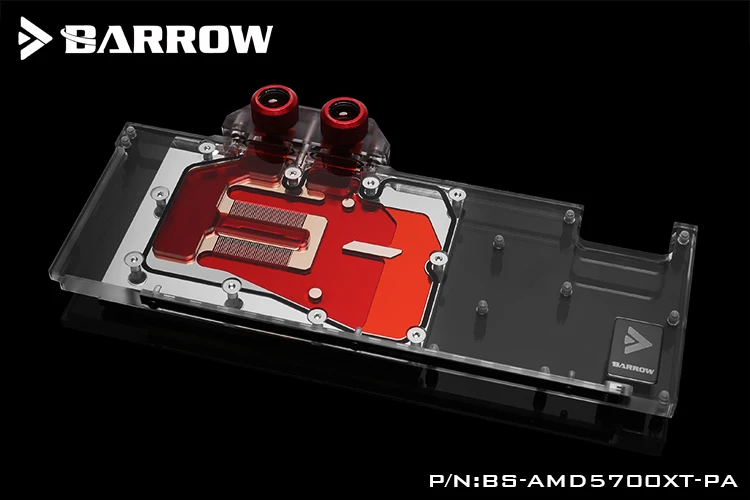Курган BS-AMD5700XT-PA, полное покрытие видеокарты водяного охлаждения блоки, для AMD основатель издание Radeon RX5700XT/RX5700