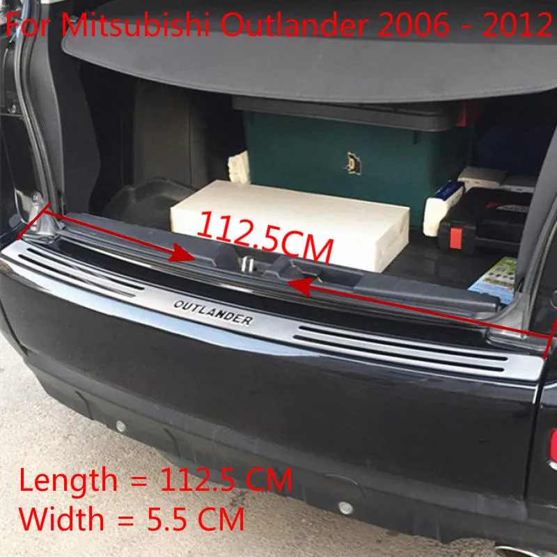 Для Mitsubishi Outlander 2006 2012 Высокое качество нержавеющая сталь Задний бампер протектор