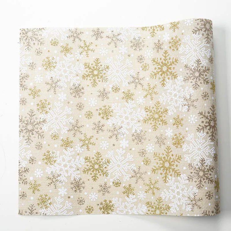 270*30cm Christmas tree Snowflake Table Runner Polyester Tablecloth Xmas Ornaments Placemat New Year Party Decoration 62923 - Цвет: 2PD-62923-2