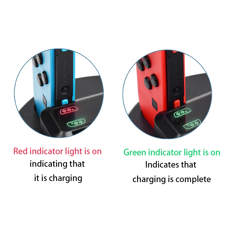 AABB-подходит для розетки Joy-Con маленькая ручка и переключатель хост зарядка и переключатель профессиональные для ручек многофункциональное зарядное устройство со светодиодный Cha