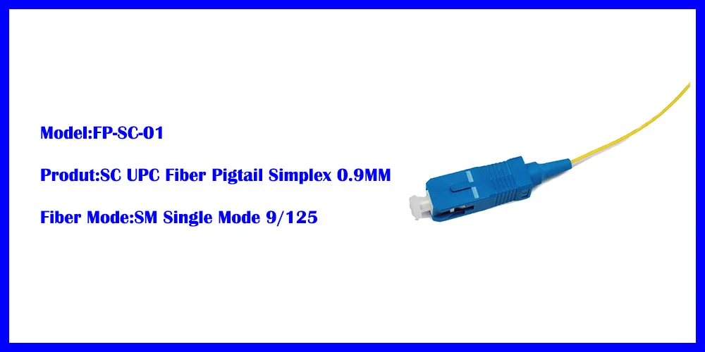 SC UPC Fiber Pigtail SM 1 Meter1000X500