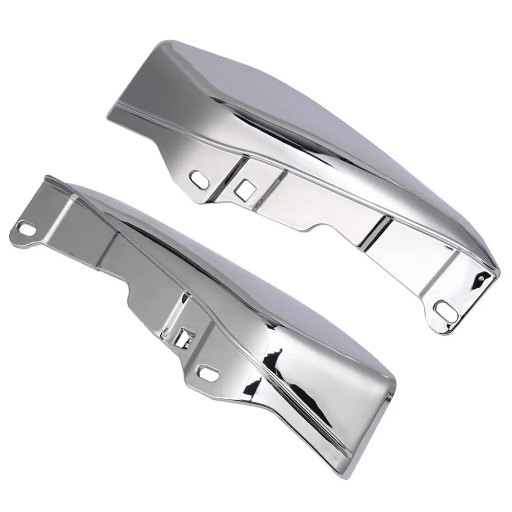 Хромированные дефлекторы воздуха со средней рамой и набором накладок слева