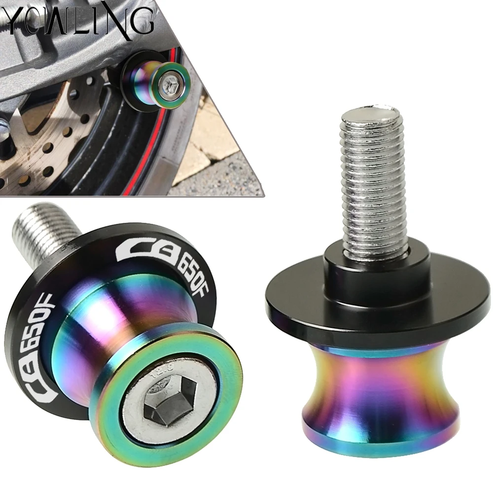 

M8 Swingarm Stand Screws CNC Motorcycle Swing Arm Spools Sliders bobbins FOR HONDA CBR650F CB650F 2014 2015 2016 2017 2018