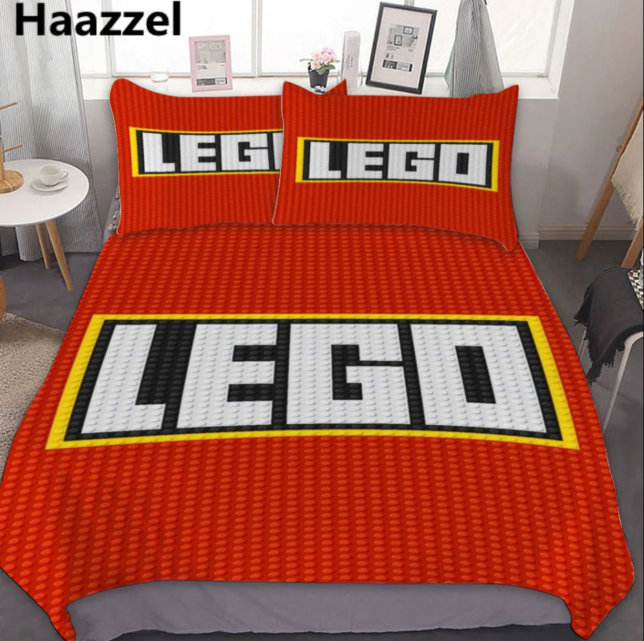 Bedding Sets Legos Us/europe/uk Size Quilt Cartoon Bed Cover Duvet