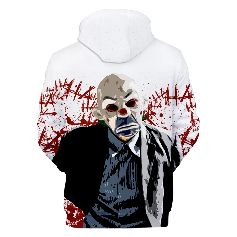 HAHA Joker крутые худи крутые повседневные модные толстовки с длинными рукавами для родителей и детей Новинка года, теплая толстовка