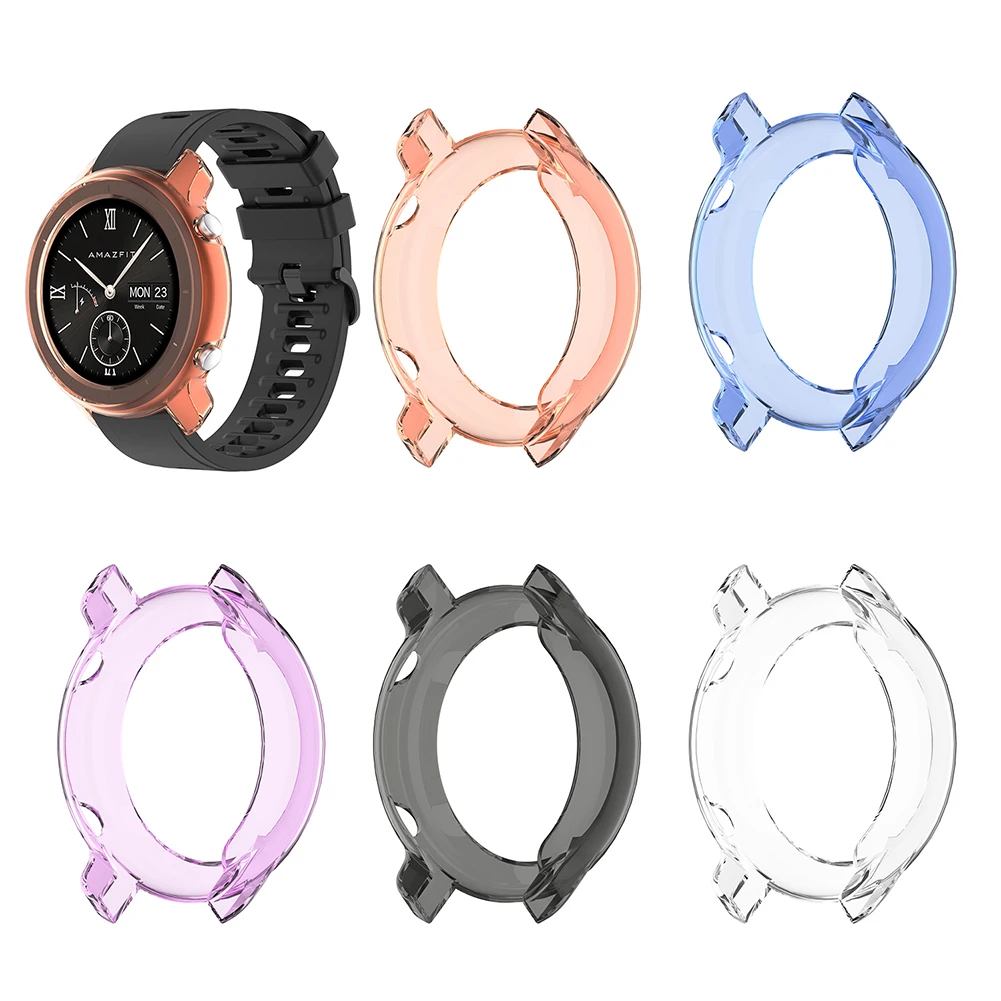 TPU Shell for xiaomi huami amazfit gtr 42 47mm Protector Soft Protect Shell Slim Watch Protective Case Cover Watchband Accessori afbeelding
