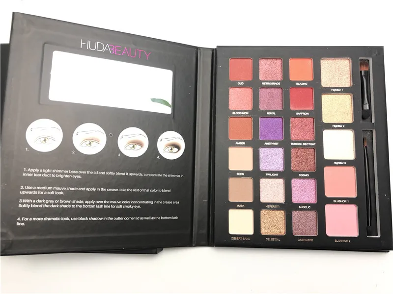 Новинка Huda beauty MAKE UP KIT 23 Цвета матовые мерцающие тени для век Палитра телесного цвета макияж дымчатый блеск Hudas тени для век Пудра