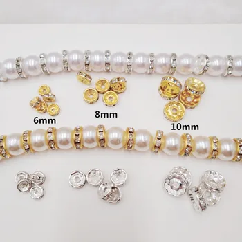 

Wholesale 500pcs/Lot Crystal Rhinestone Round Loose Spacer Bead For Diy Jewelry Makings Bracelet Necklace Beads Findings