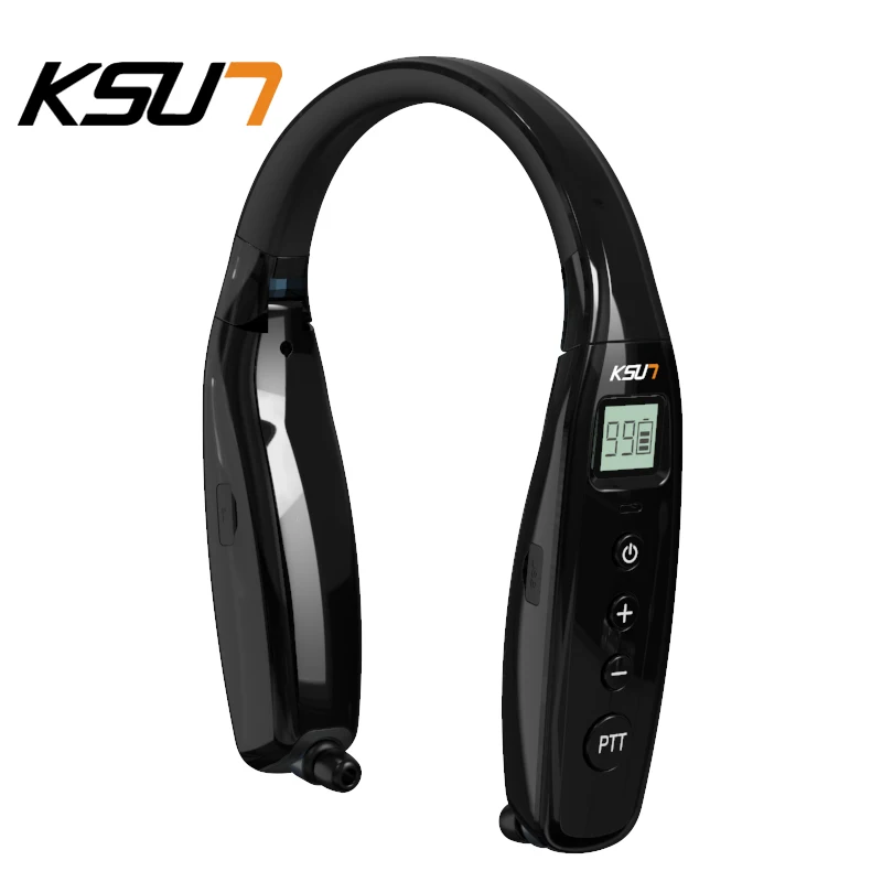 KSUN KSX-BT66 블루투스 헤드셋, 무선 스포츠 러닝 귀, 목에 거는 목, 안드로이드 애플 범용 워키토키, 내셔널