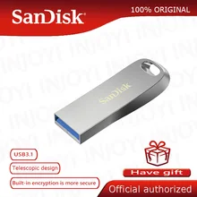 SanDisk USB 3,1 USB флэш-накопитель CZ74, Флешка Max 150 МБ/с./с, 128 ГБ, 64 ГБ, 32 ГБ, 16 Гб, поддержка, официальное подтверждение