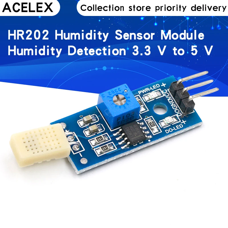 Módulo de teste da umidade do módulo do sensor da umidade hr202 detecção de umidade 3.3 v a 5 v