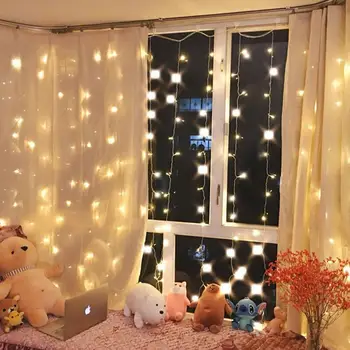 

Household LED Warm White String Lights Romantic Christmas House Decoration