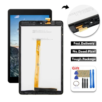 

For Alcatel Joy Tab 8" Tablet 2019 9029W LCD Display Touch Screen Digitizer Glass Assembly + Frame