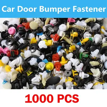 

1000PCS Mixed Auto Bumper Fastener Vehicle Clips Bumper Fastener Clips Fastener Rivet Door Panel Fender Line Car Door Fastener