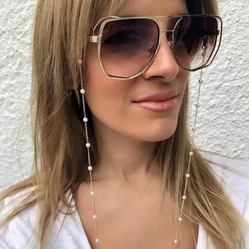 

1PC Fashion Pearl Sunglass Eyeglasses Reading Glasses Chain Cord Holder Rope Glasses Chain For Women