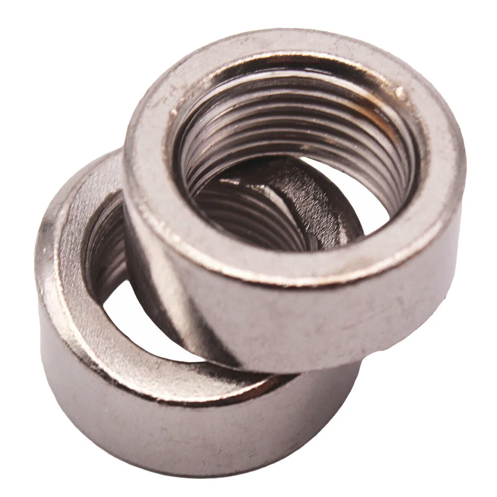 O2 Sensor Stainless Steel M18 x 1.5 Oxygen Sensor Nut  Universal Fit - Pack of 2