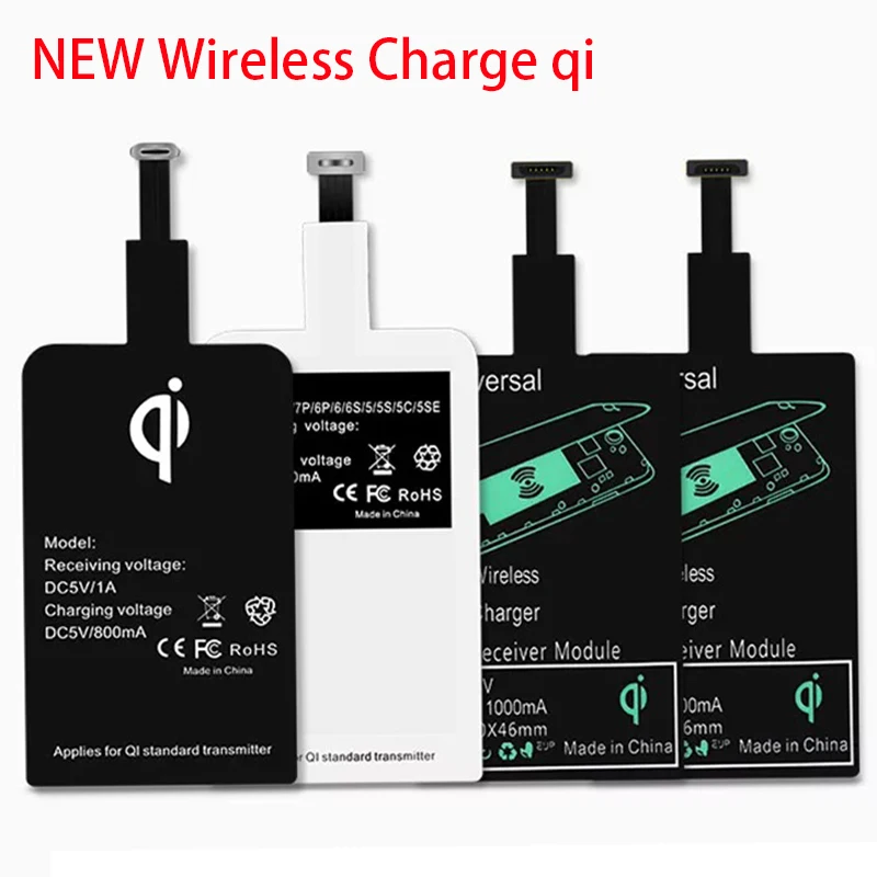 

New Wireless Charging Receiver Universal USB Type-CAndroid Micro Qi Wireless Charger Charge Pad Module for Mobile Phone