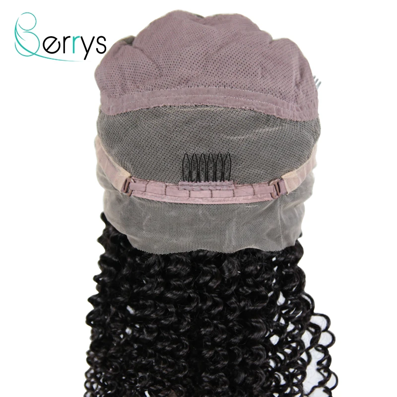 Berryshair 10A малайзийские человеческие волосы парики Кудрявые кудрявые без клея