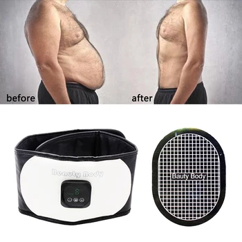 

Abdominal Abs Toning Belt Vibration Fitness Massager Slimming Body Belts Electric Muscle Stimulator Trainer Waist Support 2019