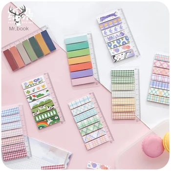 

1 Set Color Cartoon Flower Index Tabs Flags Sticky Note for Page Marker Planner Stickers Office School Stationery DIY Decoration