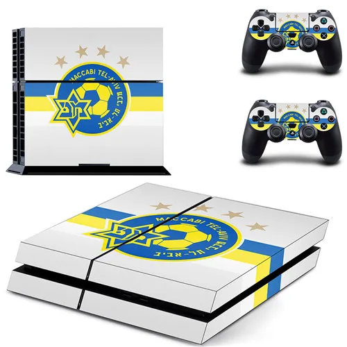 KPTM0826 Maccabi Haifa FC наклейка для PS4 виниловая наклейка, стикер для консоли Playstation 4 и 2 контроллера наклейка PS4 - Цвет: KPTM0826