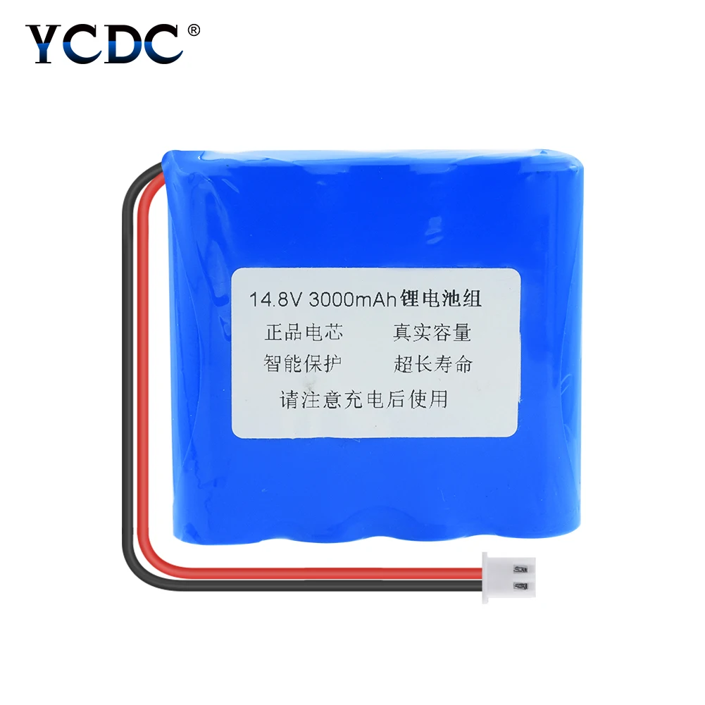 14 8 V 3000mAh 18650 аккумулятор (4 шт литий ионные ячейки) с XH 2 54 мм 2Pin разъем Вилки для