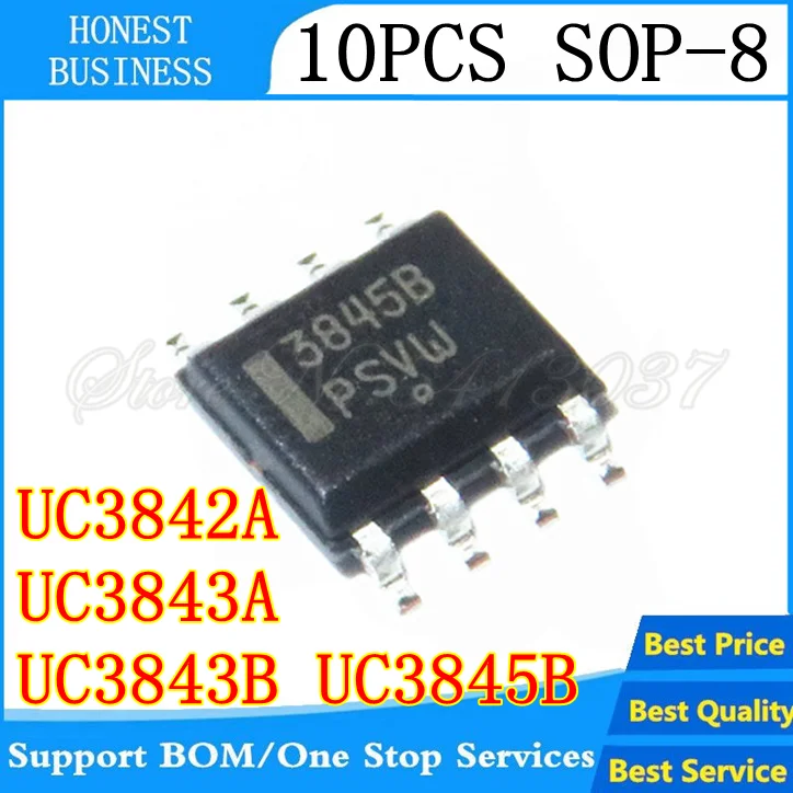 10 шт. UC3842A UC3843A UC3843B UC3845B SOP8 IC|Аксессуары для наушников| |