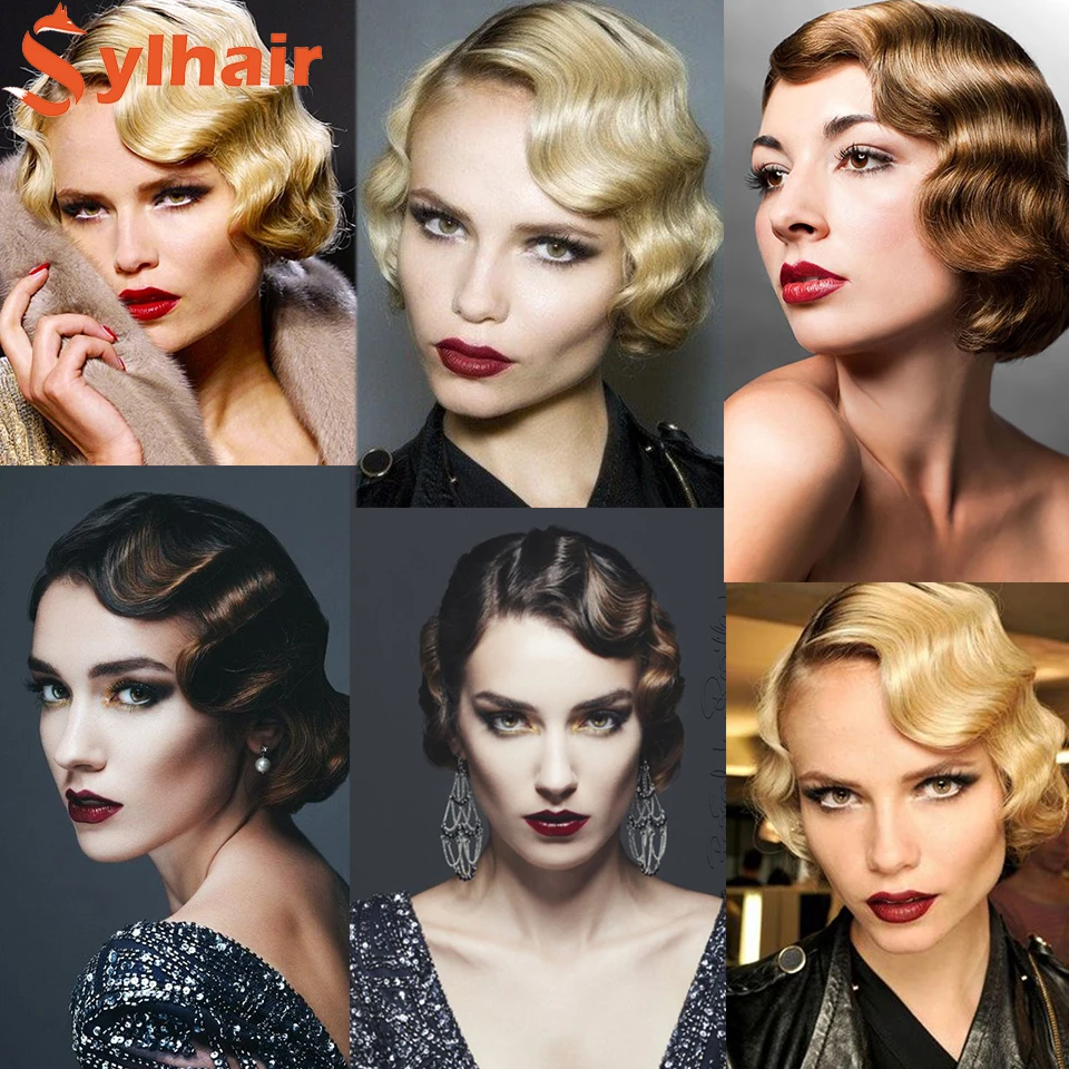 1920's Hairstyles- Women's hairstyles of the 1920's constituted of the  revolutionary trend of short hair. Different… | 1920s hair, Twenties hair,  Vintage hairstyles