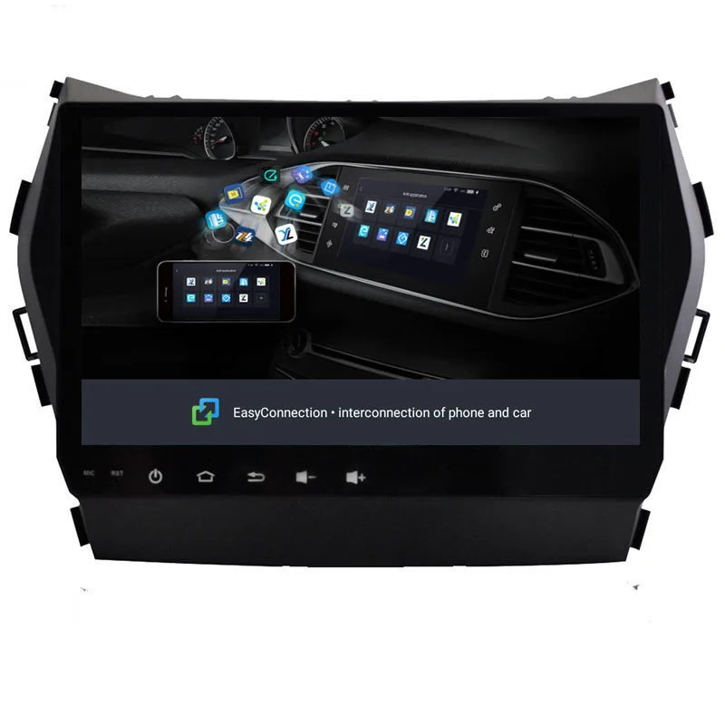 NaviTopia 9 дюймов Восьмиядерный 8 Core ram 2G rom 32G Android 8,1 автомобильный радиоплеер для hyundai IX45 2013-с картой/gps