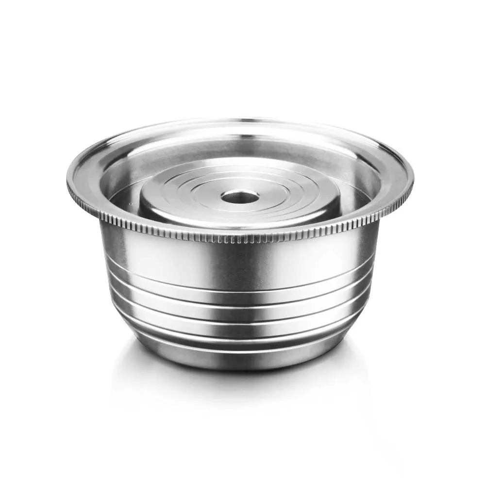 

230ml Filter Refillable Brewing Reusable Kitchen Coffee Capsule Easy Operate Replacement DIY Stainless Steel With Spoon Home