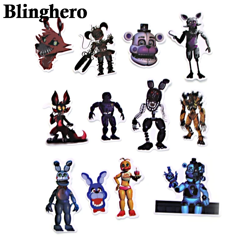 CA672 58 шт./компл. Five Nights at Freddy's» «пять ночей у Фредди» Детская игра Сделай Сам 90s художественный принт тетрадь для сотовых телефонов и ноутбуков, альбом для скрапбукинга наклейки