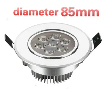 

85mm LED spotlight ceiling LED lamp Recessed Spot light Ceiling Downlight 220V 110V Dimmable Round Recessed Lamp Bedroom