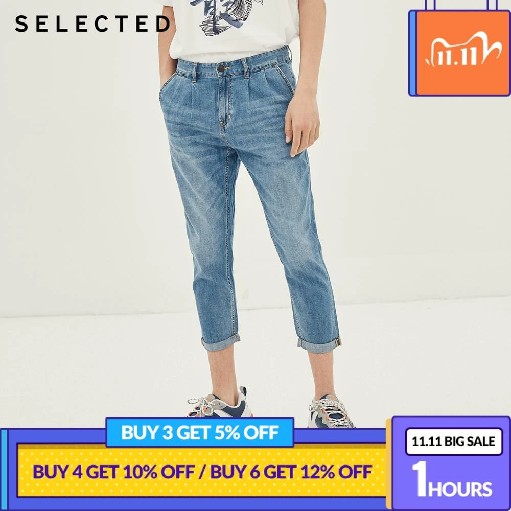 carrot cropped jeans